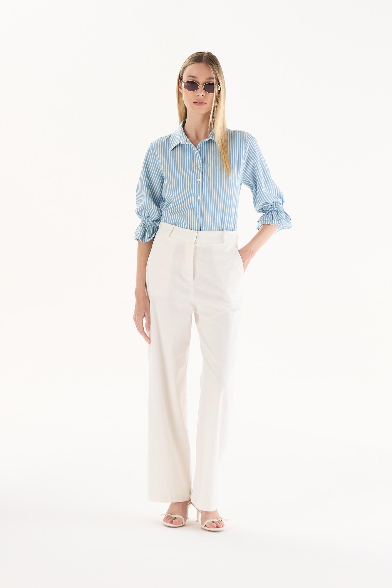 BLUSA BALMADECA CELESTE