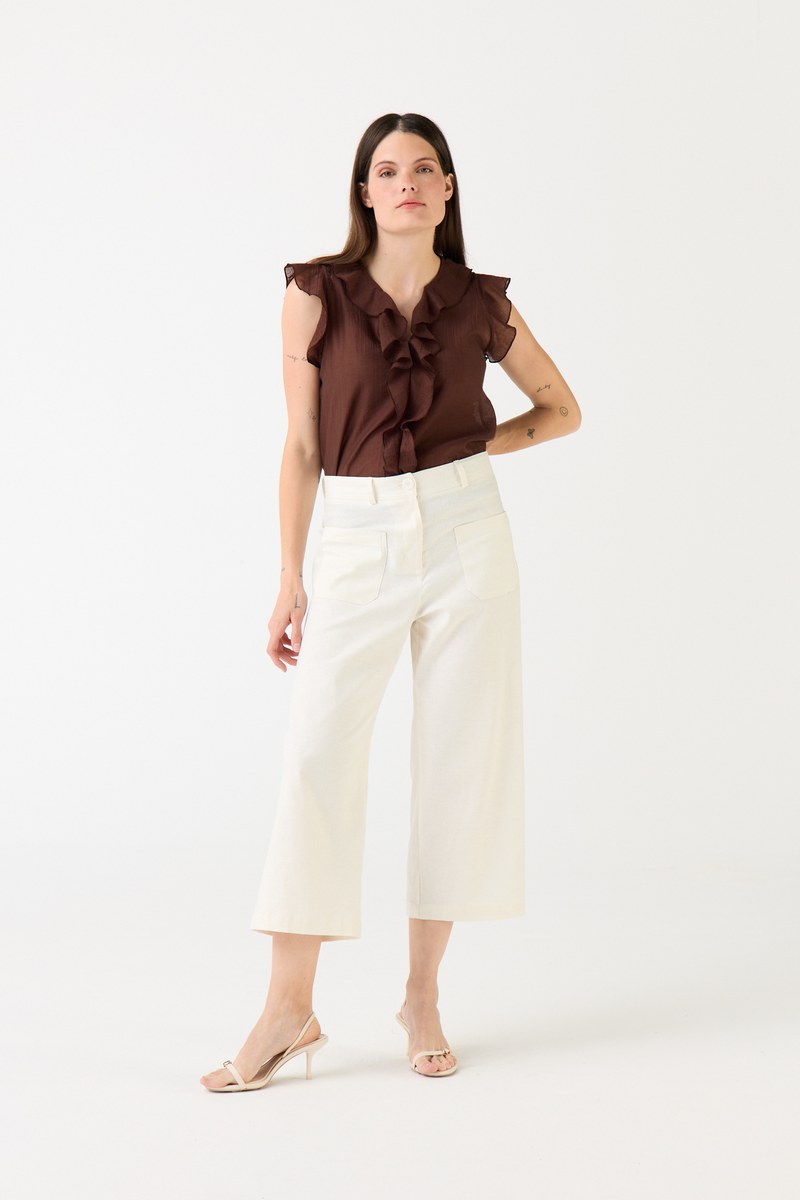 BLUSA DANUBE CHOCOLATE