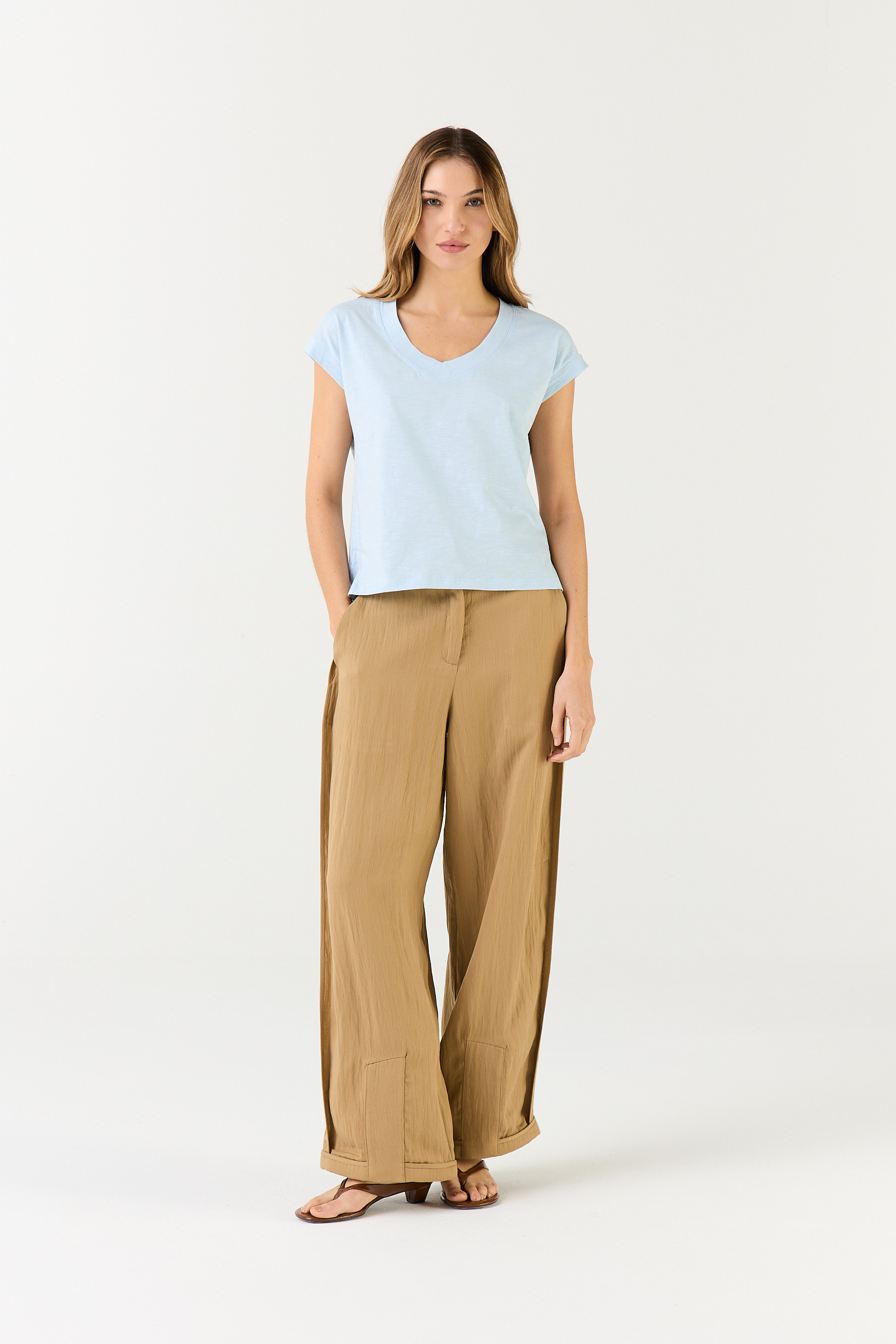 REMERA FRAIS CELESTE
