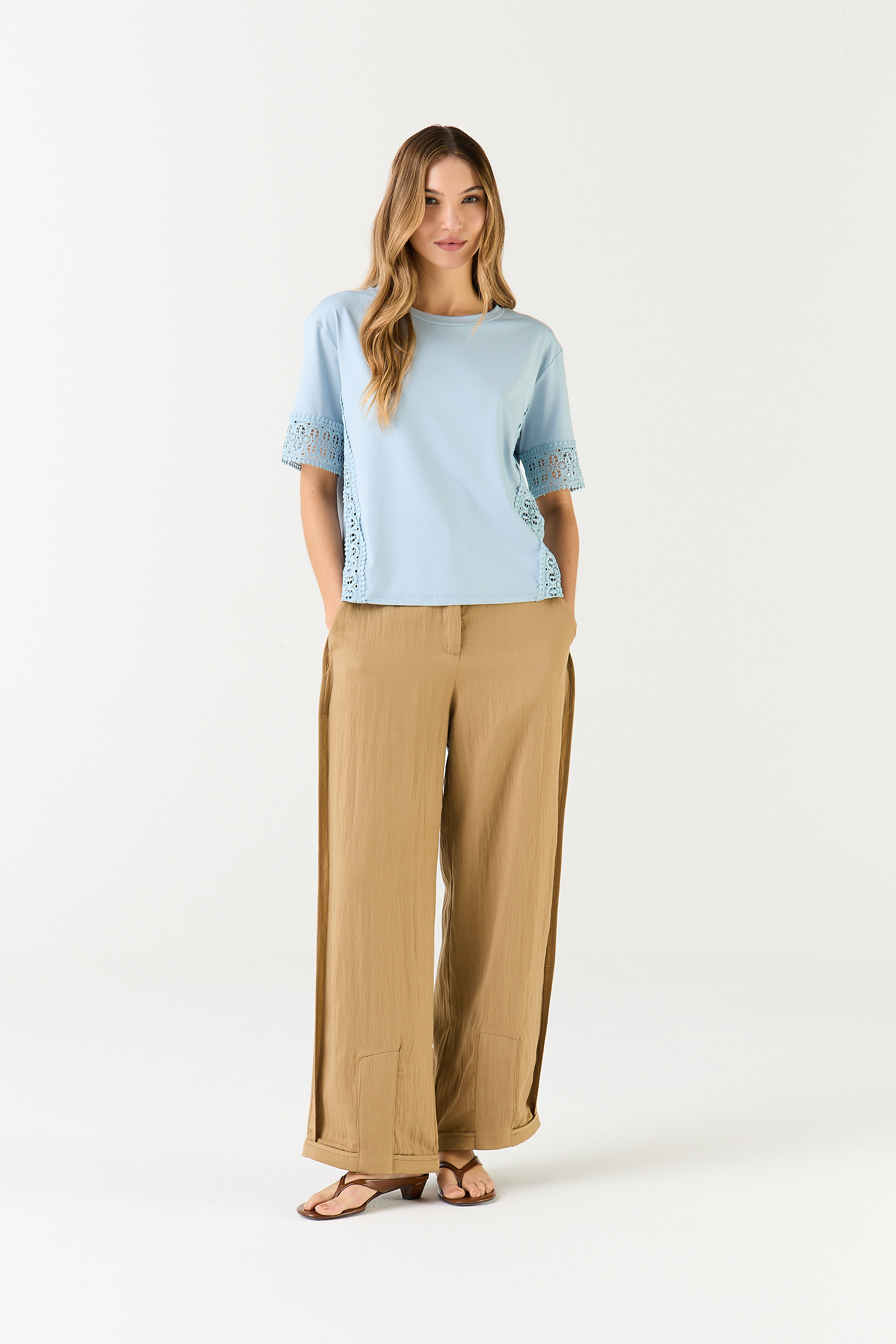 REMERA FRANCS CELESTE