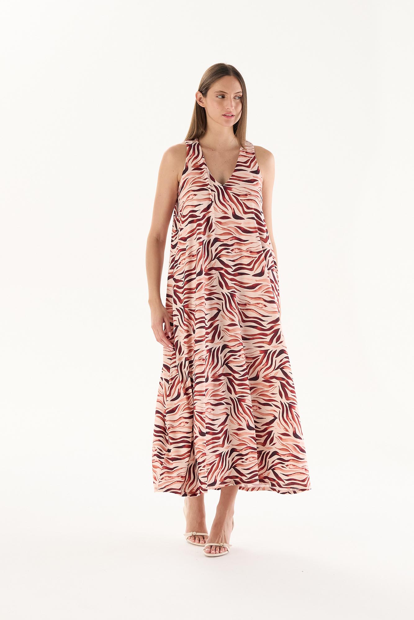 VESTIDO TELSEN COBRE